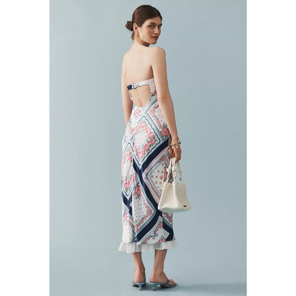 NWT Anthropologie For Love & Lemons Daisy Mae Strapless Midi Slip Dress $269 1X - Picture 3 of 4